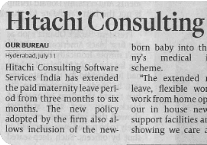 Hitachi Consulting extends maternity leave