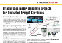Hitachi bags major signalling projects for dedicated freight corridors